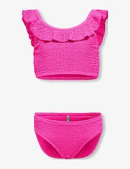 Kids Only - KOGTROPEZ STRUCTURE BIKINI SET ACC - sommerkupp - knockout pink - 0