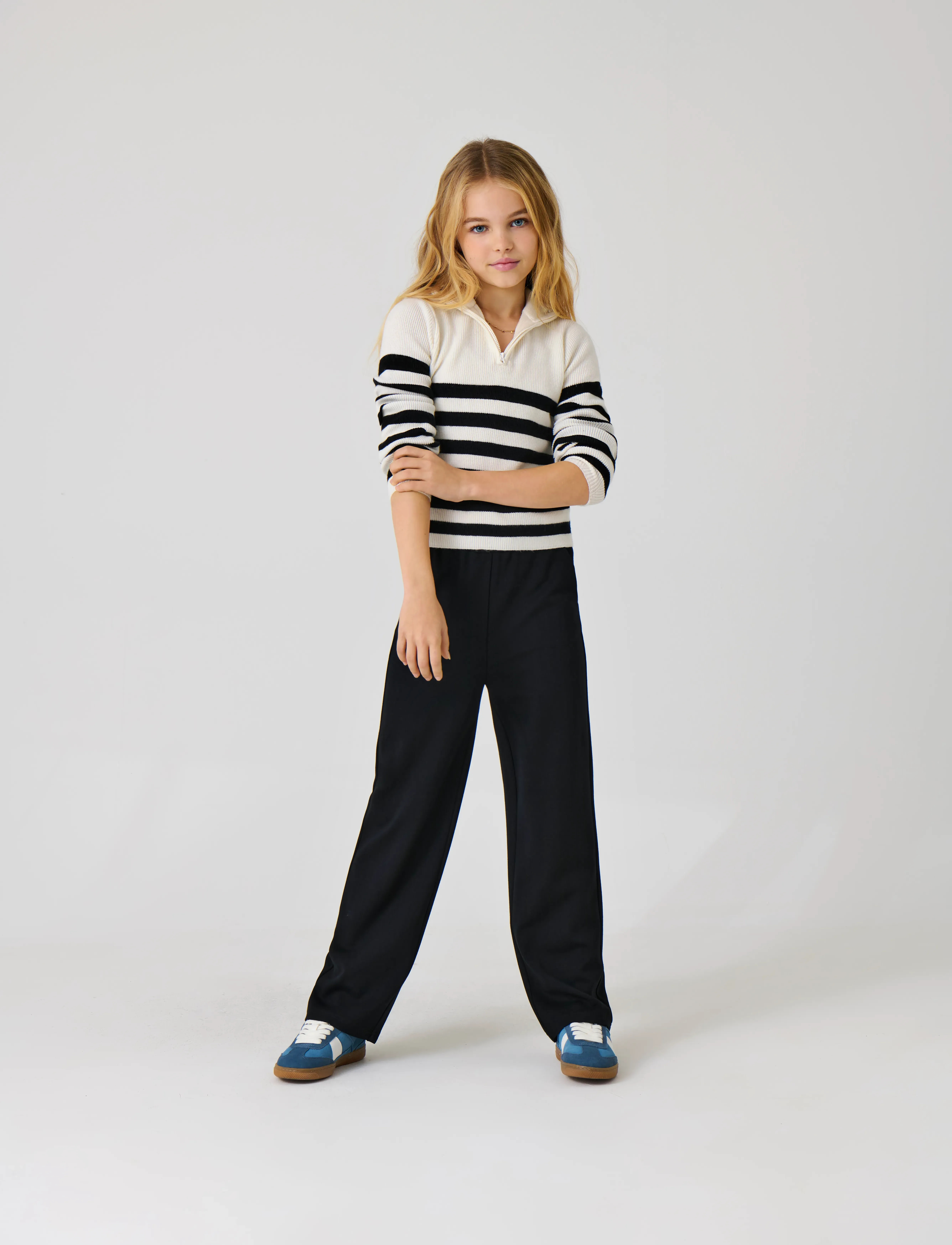 Kids Only Kogpoptrash Life Wide Pant Pnt Noos, 122, Black, Underdele > Bukser, Børn