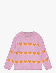 Kids Only - KMGDANA L/S HEART O-NECK KNT - pullover - begonia pink - 0