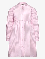 Kids Only - KMGHOLLY DITTE STRIPED DRESS WVN - langärmelige freizeitkleider - begonia pink - 0