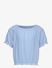 Kids Only - KOGNEW NAYA S/S  TOP JRS - short-sleeved t-shirts - clear sky - 0