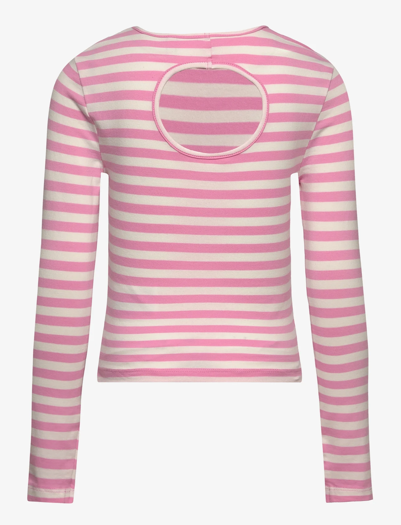 Kids Only - KOGHEIDI L/S SHORT CUT OUT TOP BOX JRS - langærmede t-shirts - begonia pink - 1