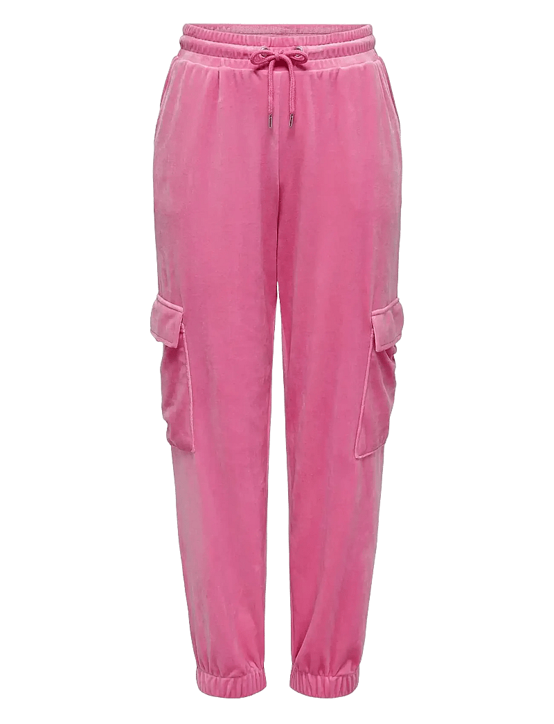 Kids Only - KOGREBEL VELVET CARGO PANT SWT - kargopüksid - pink cosmos - 0