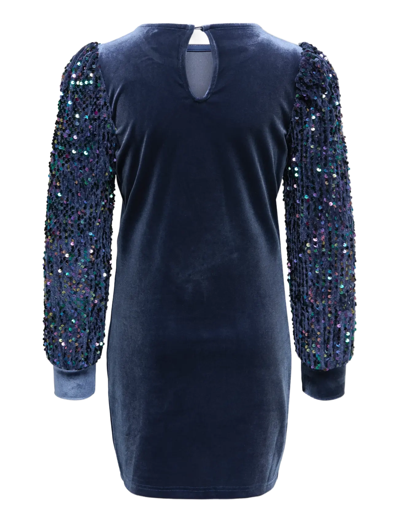 Kids Only - KOGCONFIDENCE L/S SEQUINS DRESS JRS - partykleider - naval academy - 2
