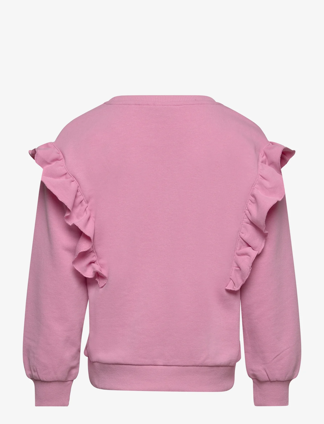Kids Only - KMGNEW OFELIA L/S FRILL O-NECK UB SWT - collegepaidat - begonia pink - 1