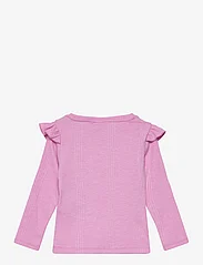 Kids Only - KMGSILJA L/S O-NECK FRILL JRS - langærmede t-shirts - begonia pink - 1