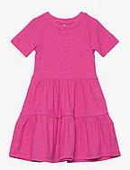 KMGNELLA S/S DRESS JRS - RASPBERRY ROSE