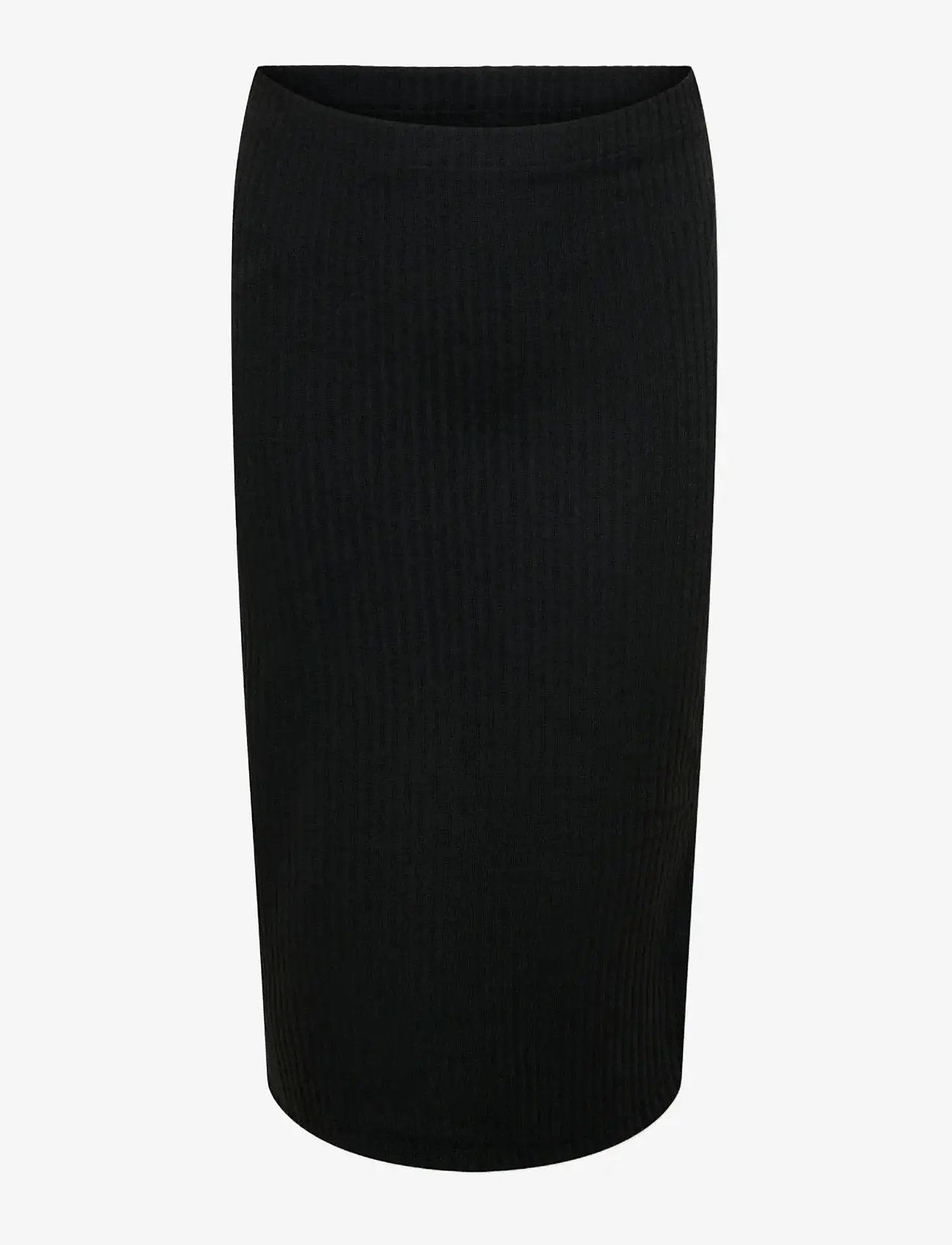 Kids Only - KOGNELLA LONG SIDE SLIT SKIRT JRS NOOS - midi kjolar - black - 1