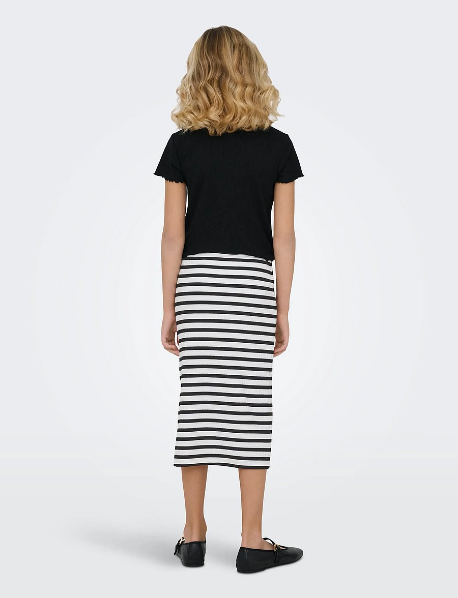 Kids Only - KOGNELLA LONG SIDE SLIT SKIRT JRS NOOS - jupes midi - black - 3
