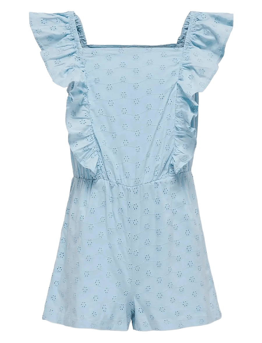 Kids Only - KOGELLY EMB PLAYSUIT WVN - clear sky - 0