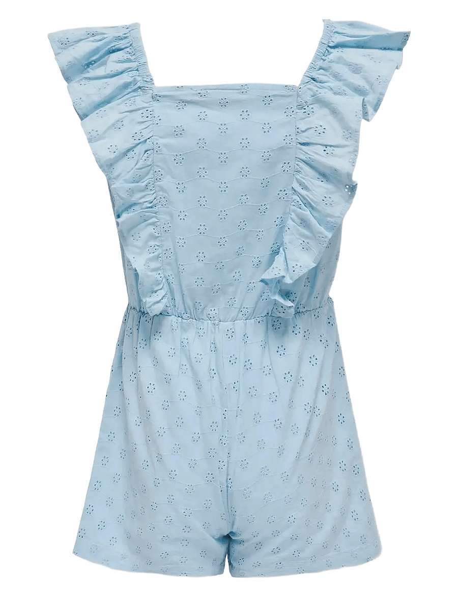 Kids Only - KOGELLY EMB PLAYSUIT WVN - clear sky - 1