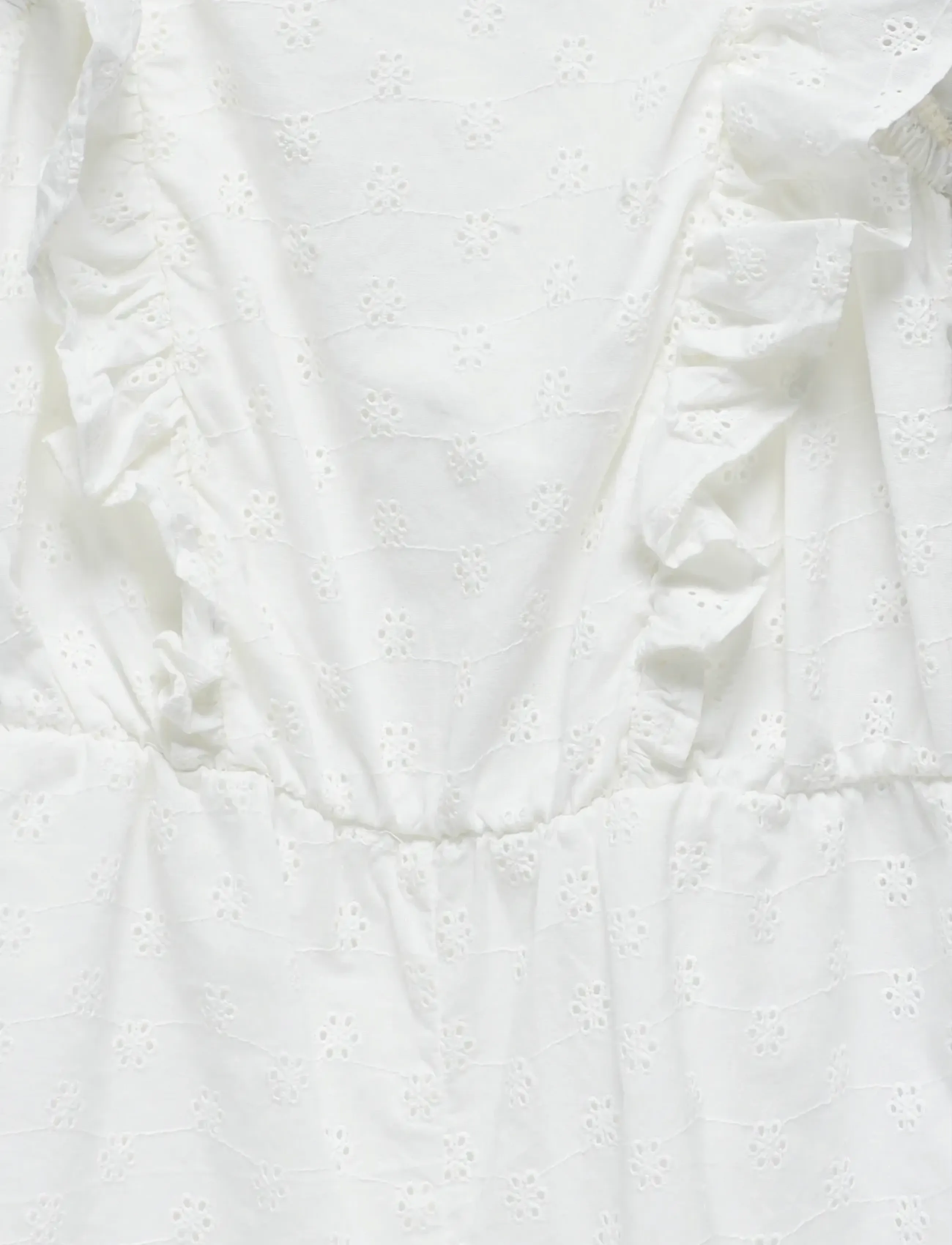 Kids Only - KOGELLY EMB PLAYSUIT WVN - cloud dancer - 2