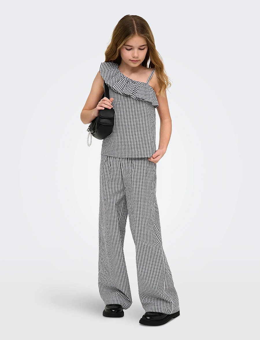 Kids Only - KOGSMILLA LIFE STRIPE PANT WVN NOOS - einkaufen nach alter von - black - 5