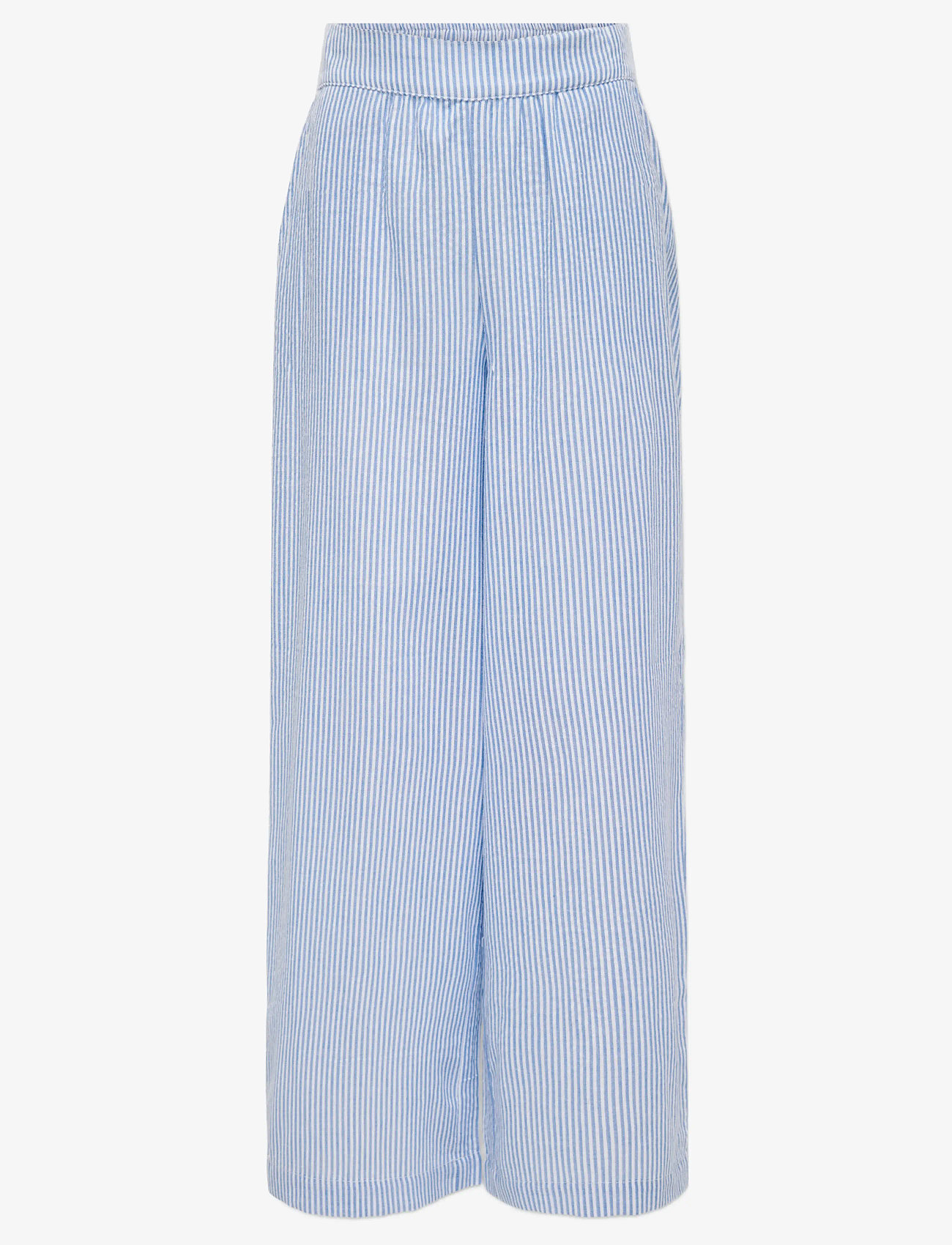 Kids Only - KOGSMILLA LIFE STRIPE PANT WVN NOOS - trousers - cloud dancer - 1