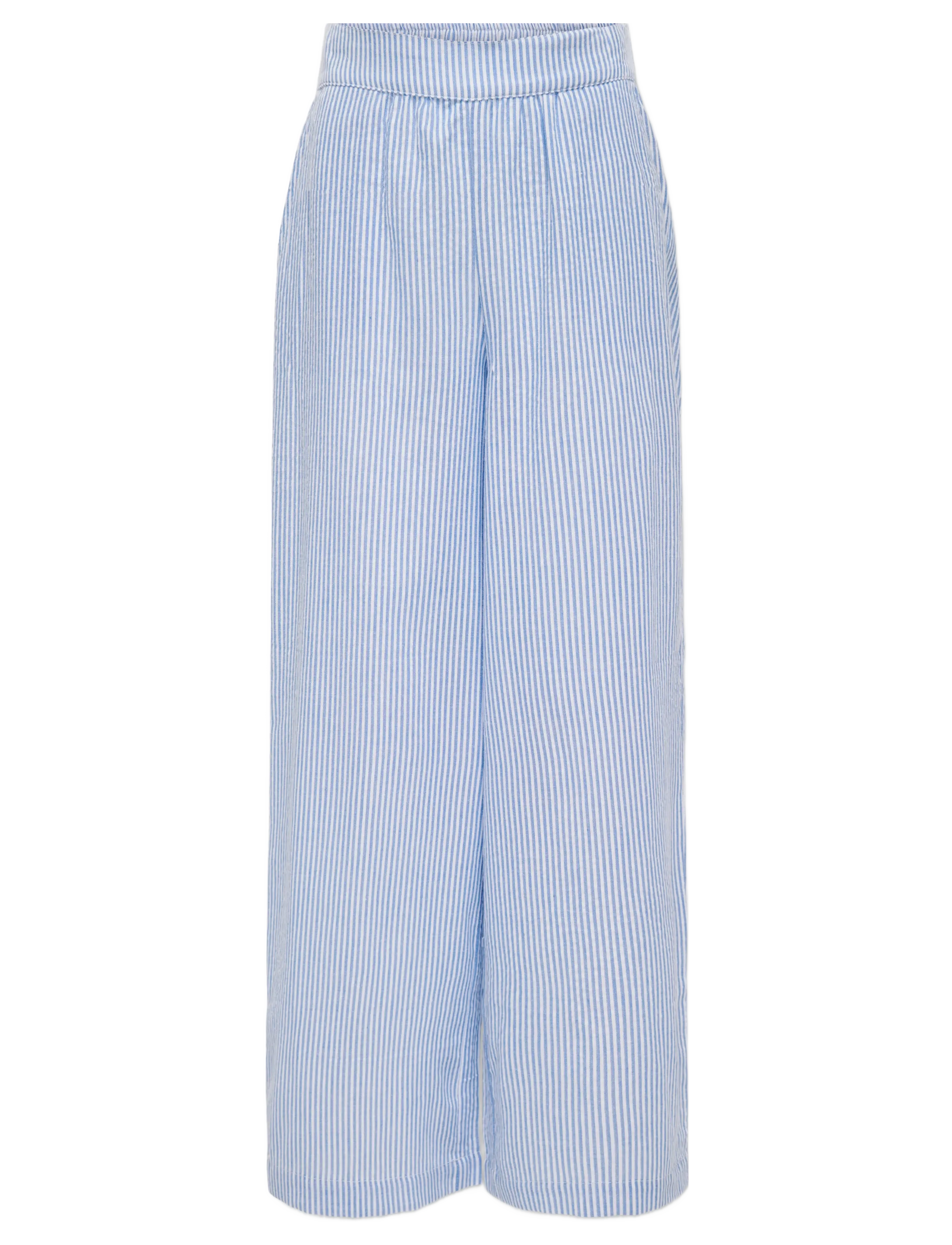 Kids Only KOGSMILLA LIFE STRIPE PANT WVN NOOS - Bukser - CLOUD DANCER / blue