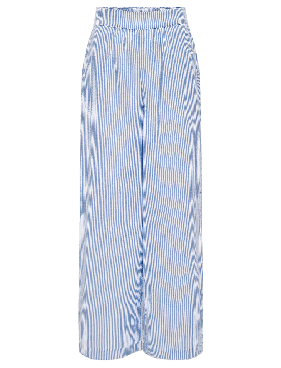 Kids Only - KOGSMILLA LIFE STRIPE PANT WVN NOOS - bukser - cloud dancer - 1