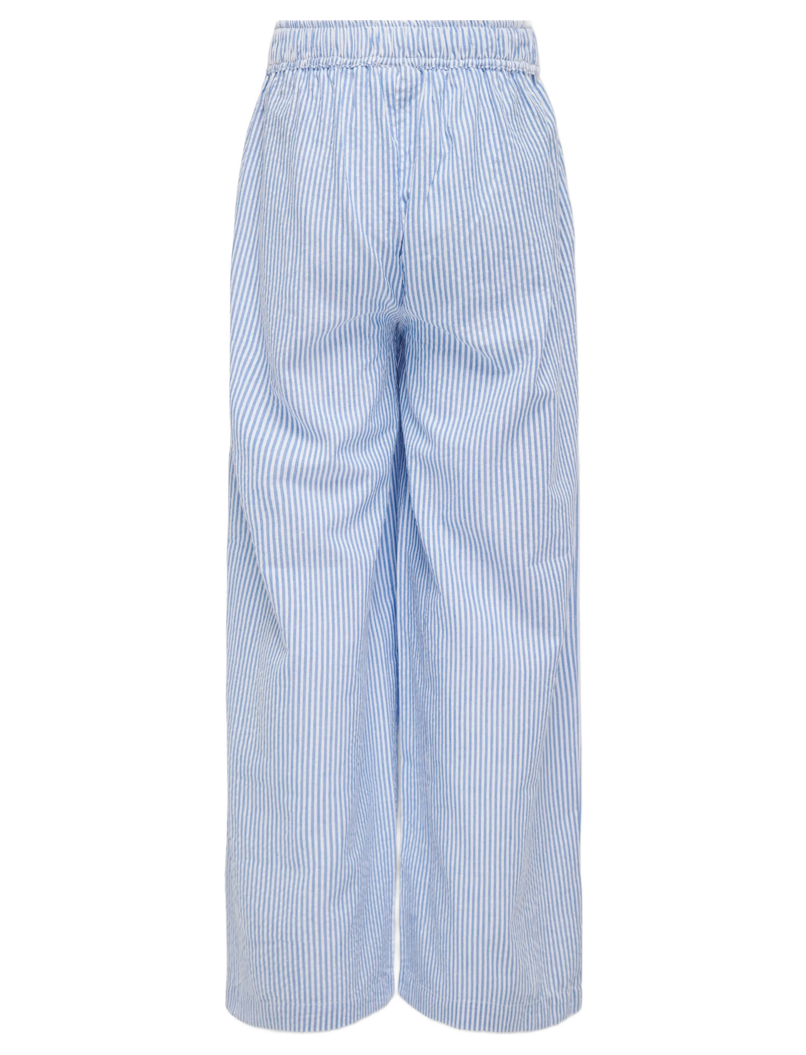 Kids Only - KOGSMILLA LIFE STRIPE PANT WVN NOOS - bukser - cloud dancer - 2