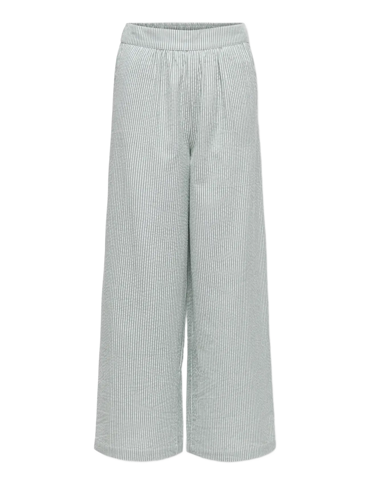 Kids Only KOGSMILLA LIFE STRIPE PANT WVN NOOS - Bukser - LAUREL WREATH / grey