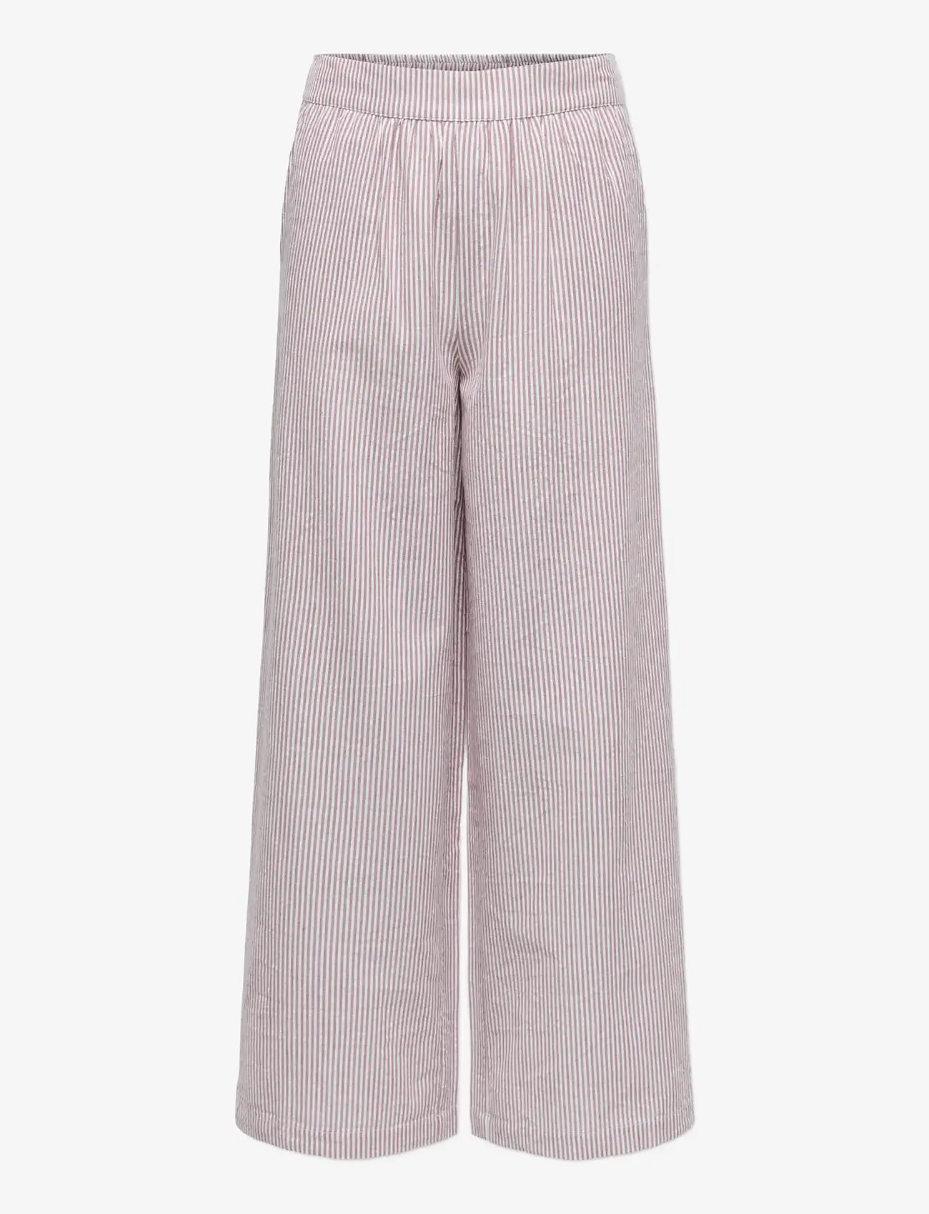 Kids Only - KOGSMILLA LIFE STRIPE PANT WVN NOOS - bukser - rose brown - 0