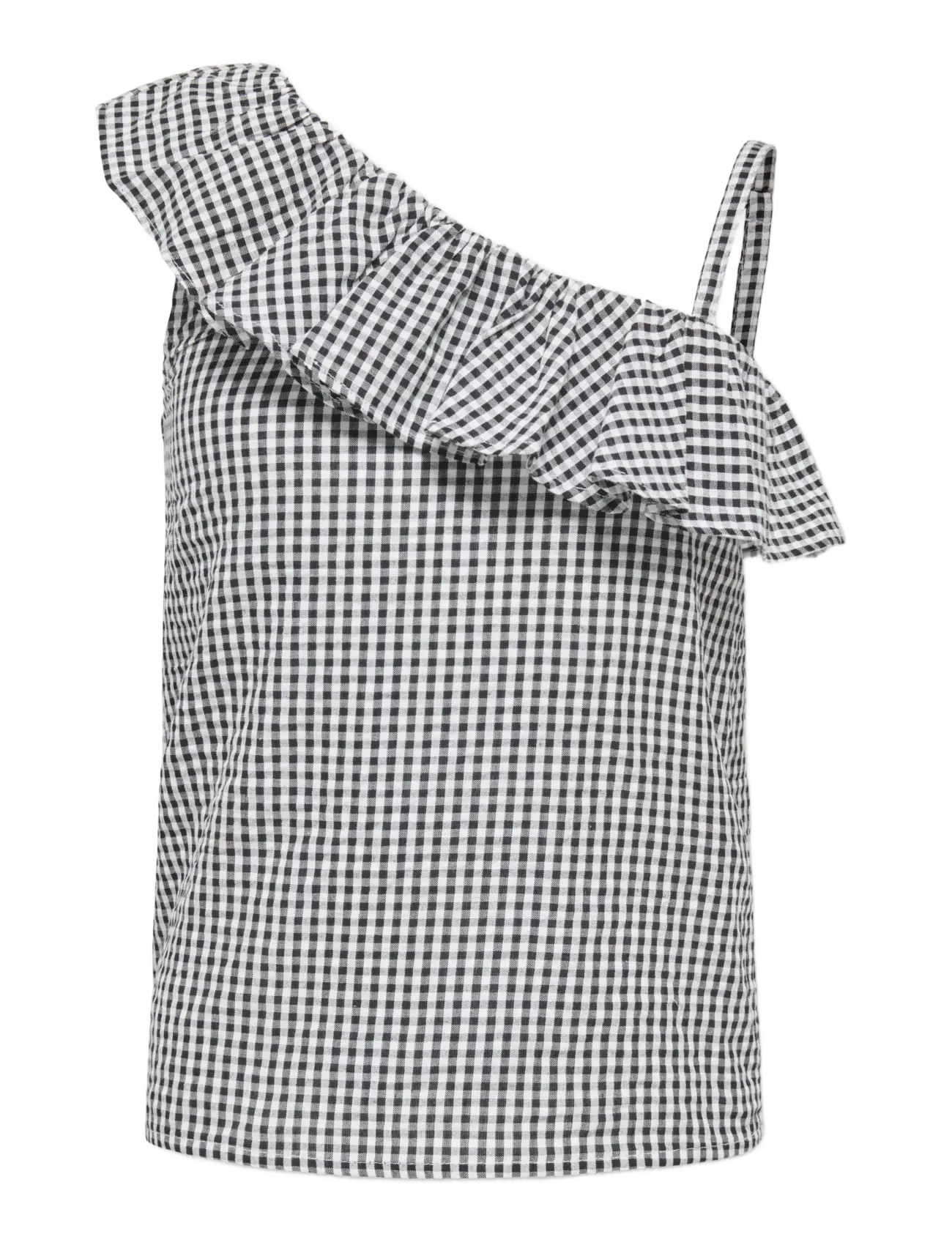 Kids Only KOGSMILLA S/L ONESHOULDER TOP WVN - Kids Only - BLACK / black