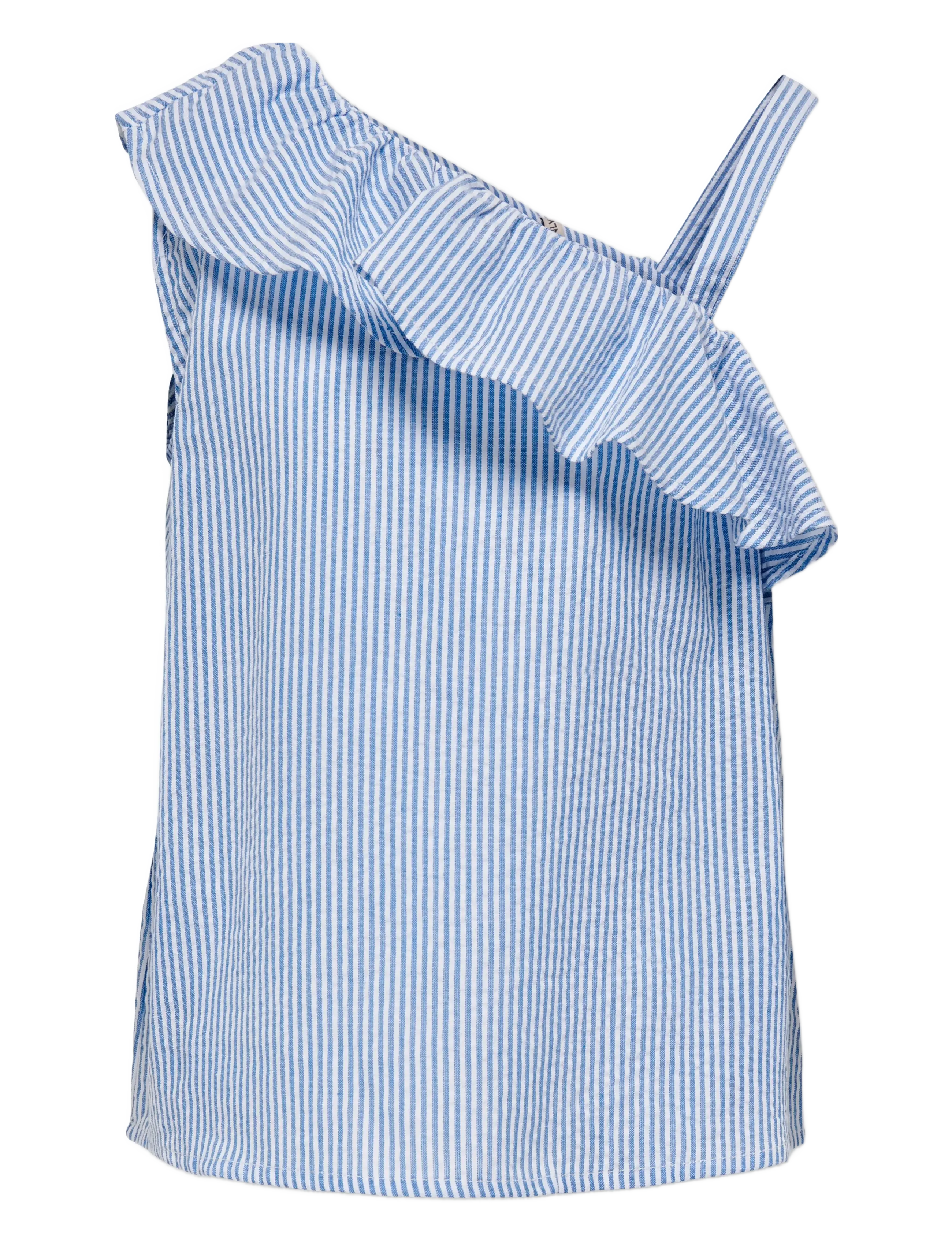 Kinder ONLY Kogsmilla S/L Oneshoulder Oberteil Wvn Blau - 158 - Kinder
