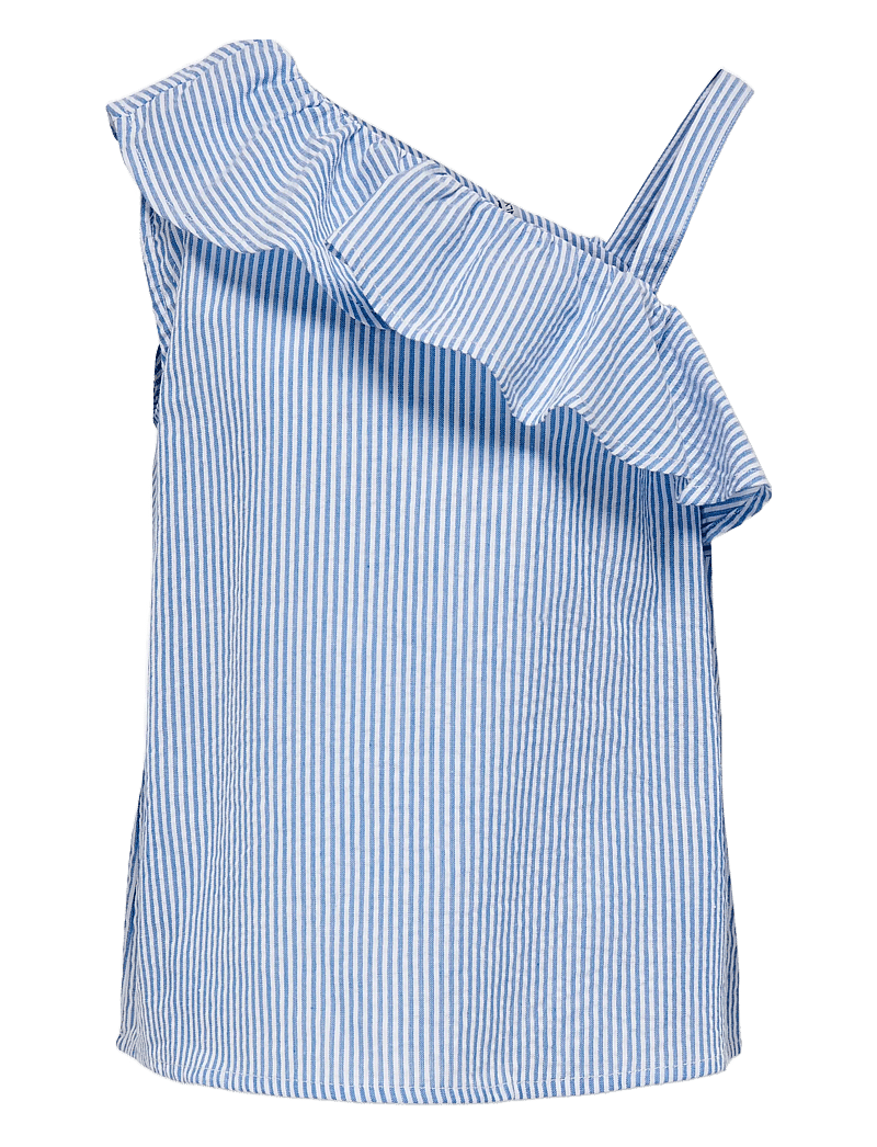 Kids Only - KOGSMILLA S/L ONESHOULDER TOP WVN - blusar & tunikor - cloud dancer - 1