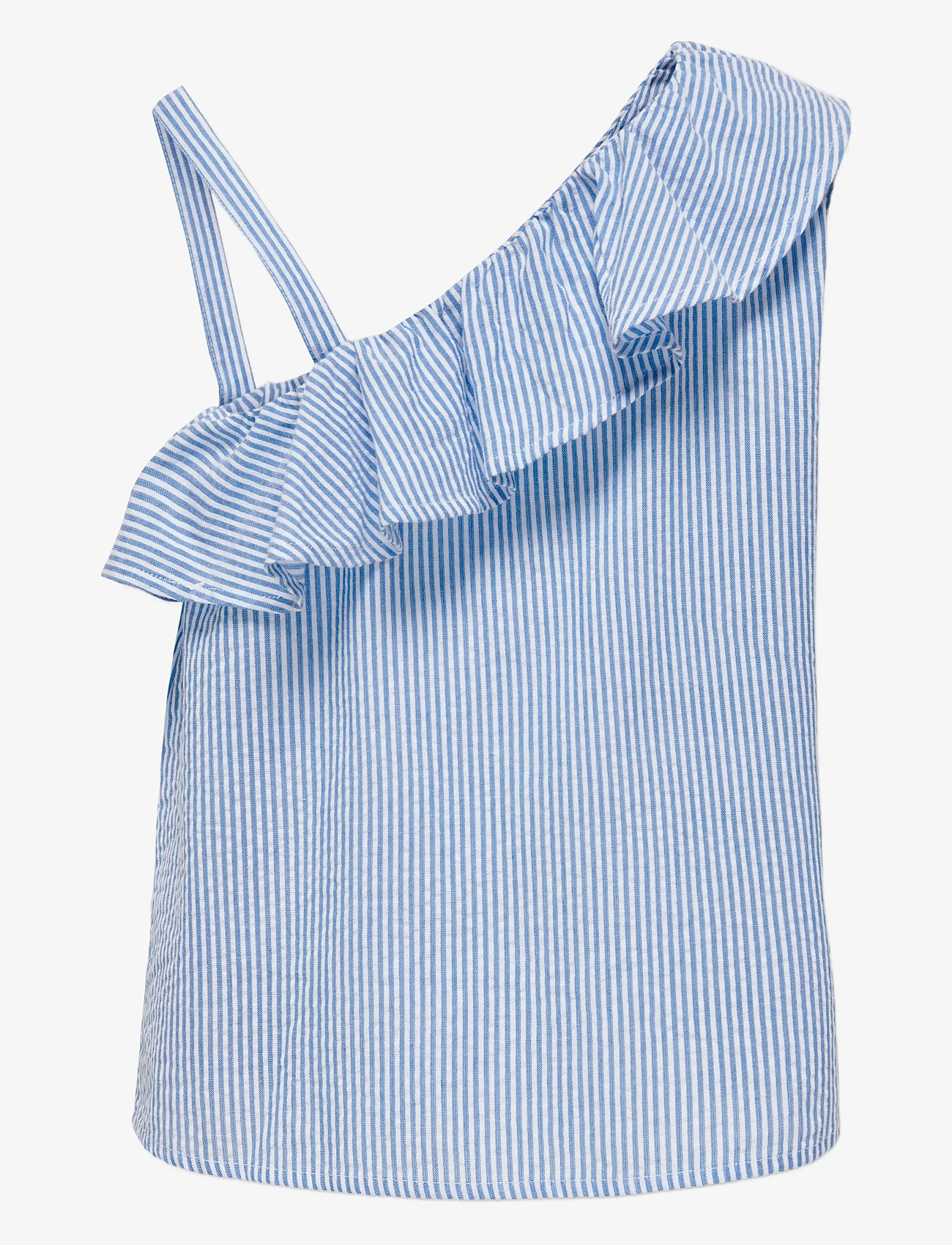 Kids Only - KOGSMILLA S/L ONESHOULDER TOP WVN - blusar & tunikor - cloud dancer - 2