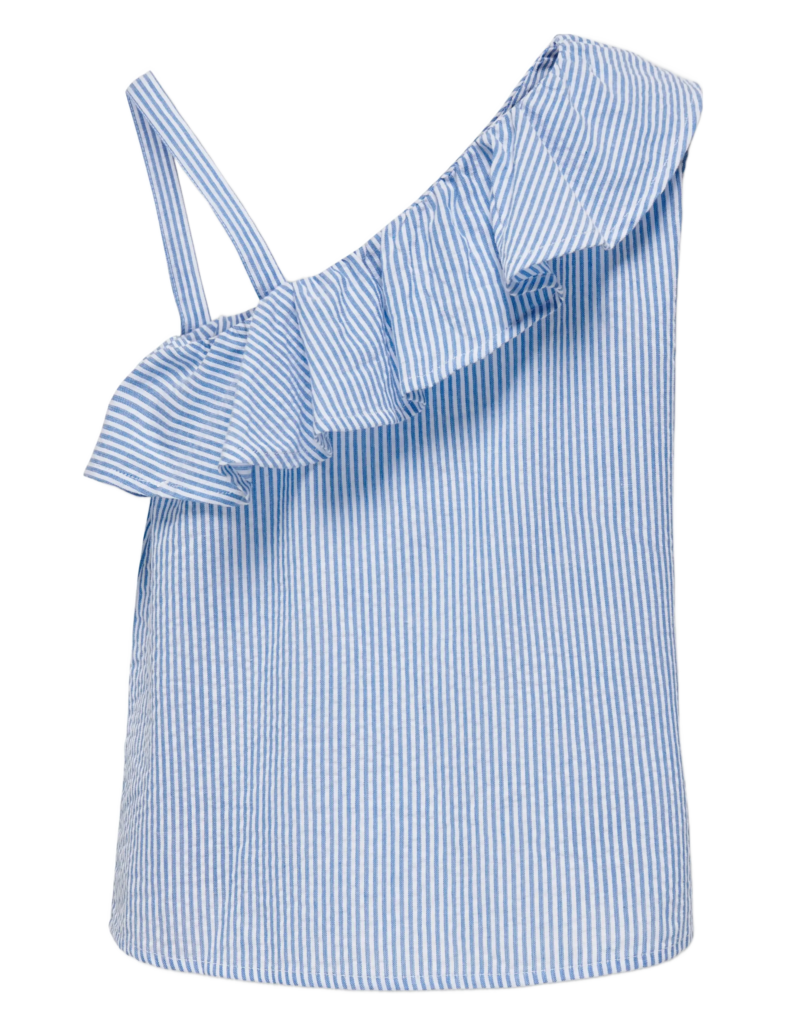 Kids Only - KOGSMILLA S/L ONESHOULDER TOP WVN - Ærmeløs undertrøje - cloud dancer - 2