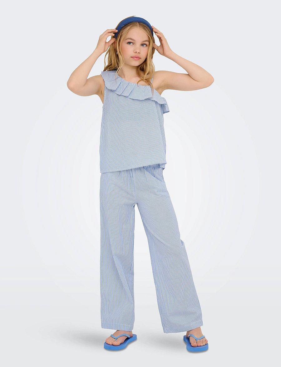 Kids Only - KOGSMILLA S/L ONESHOULDER TOP WVN - tanktops - cloud dancer - 5