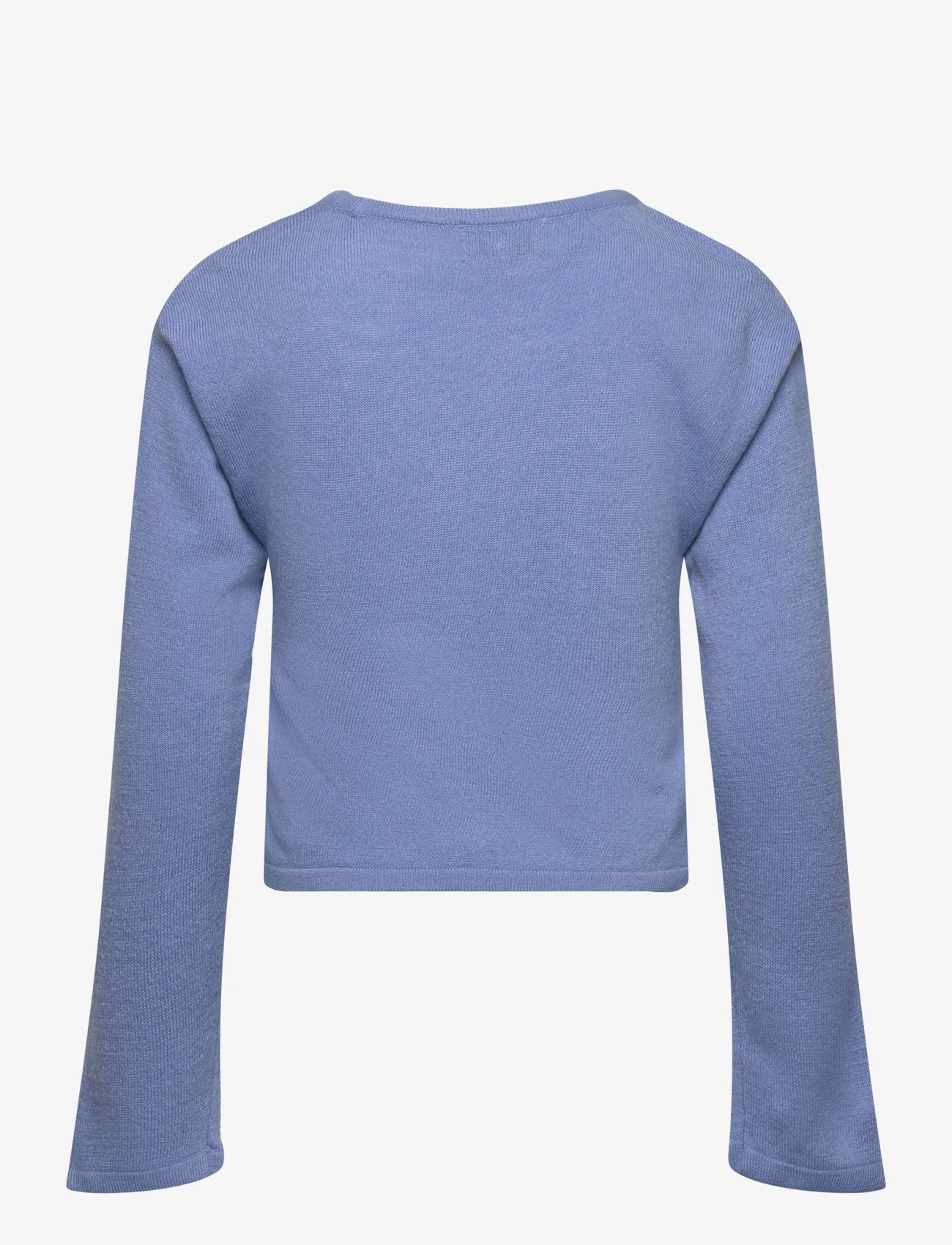 Kids Only - KOGNEW AMALIA LS KNOT O-NECK KNT - marškinėliai ilgomis rankovėmis - blissful blue - 1
