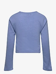 Kids Only - KOGNEW AMALIA LS KNOT O-NECK KNT - långärmade t-shirts - blissful blue - 1