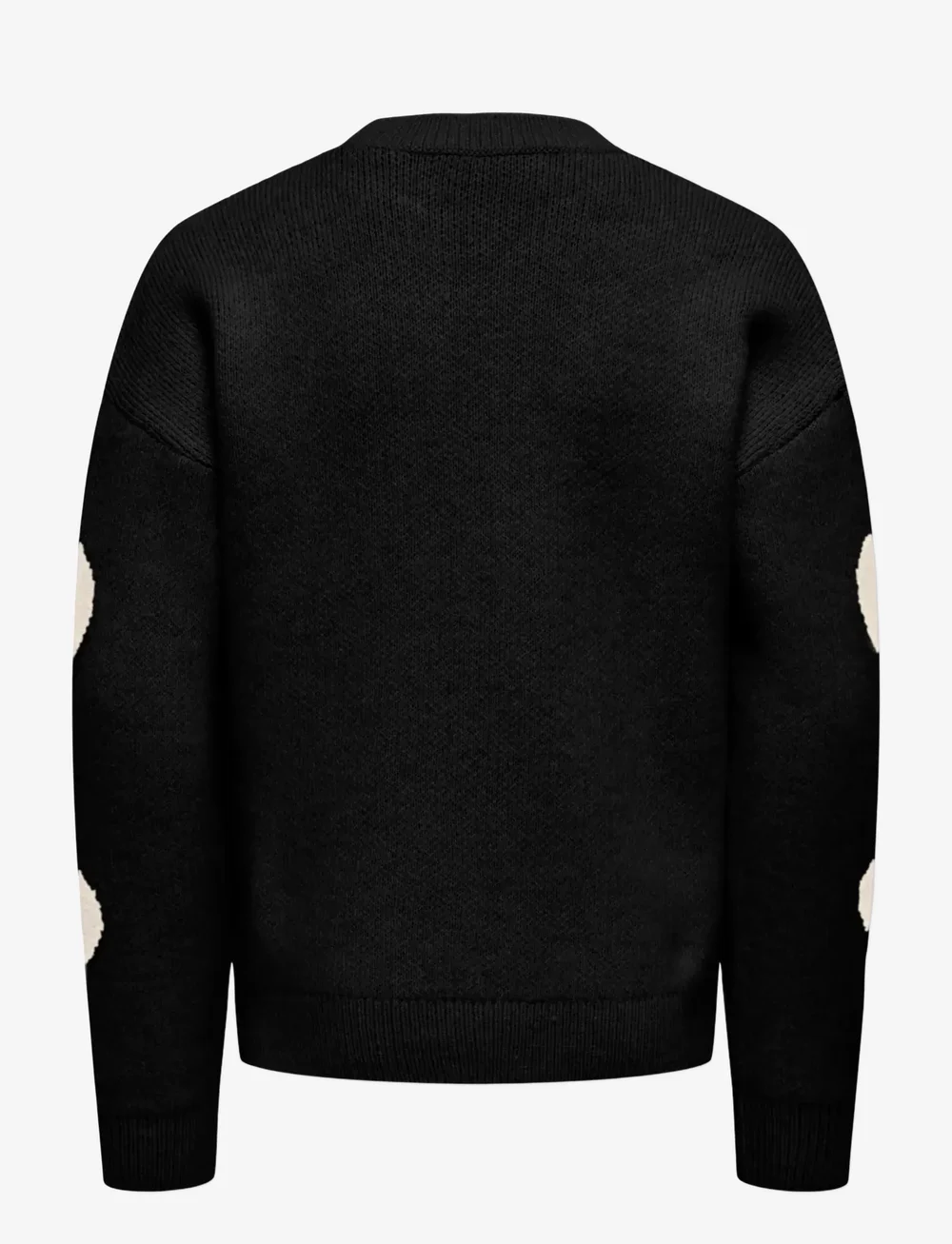 Kids Only - KOGNAJA L/S FLOWER PULLOVER KNT - pullover - black - 1