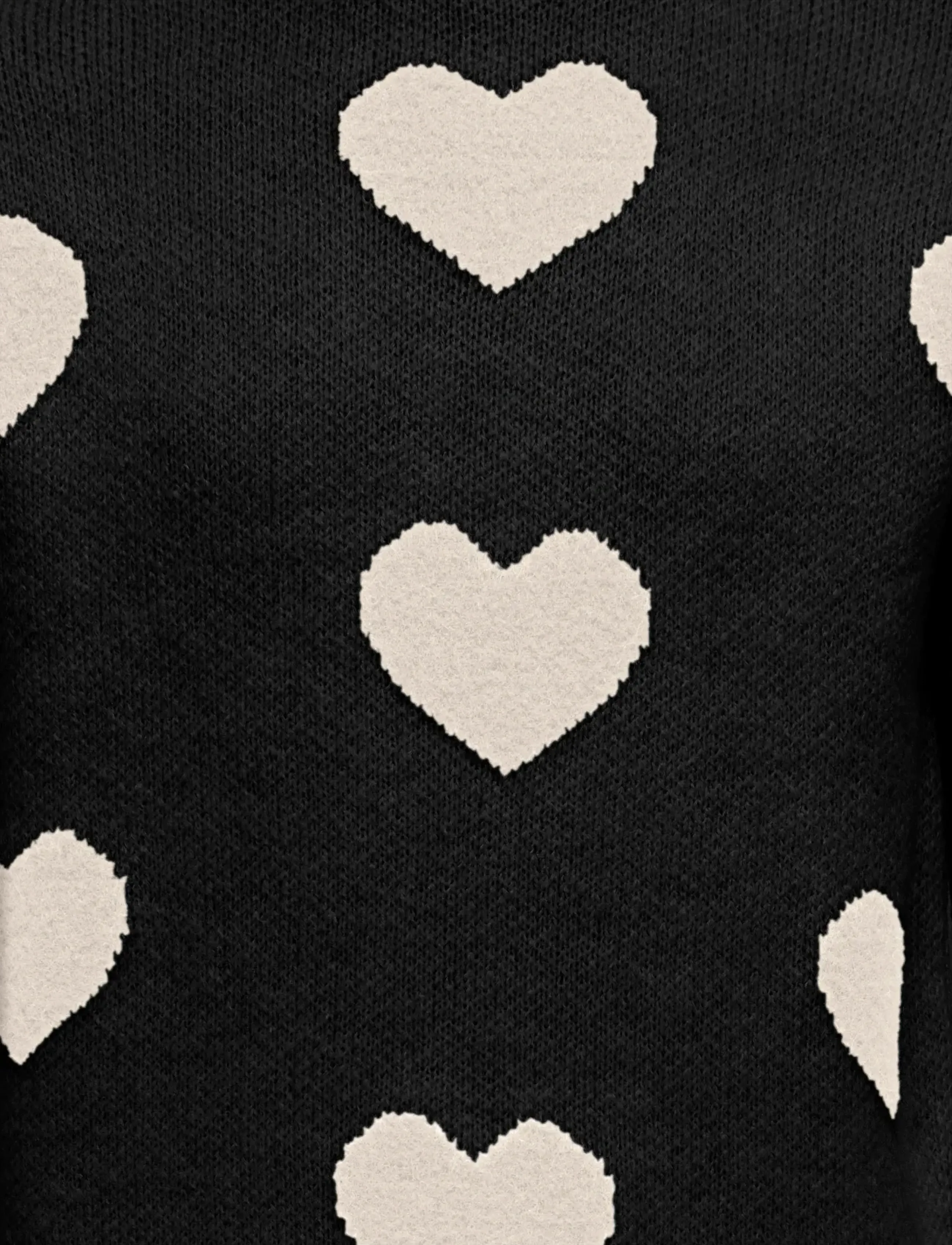Kids Only - KOGNAJA L/S FLOWER PULLOVER KNT - jumpers - black - 2