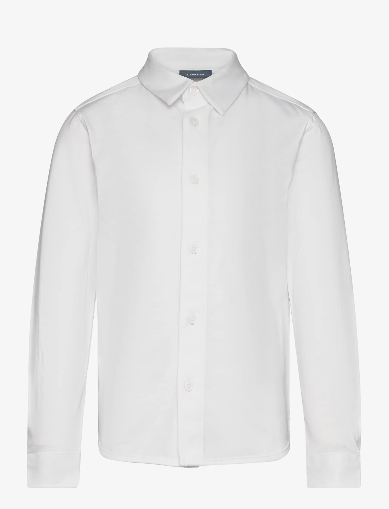 Kids Only - KOBMILES L/S SHIRT JRS - långärmade skjortor - bright white - 0