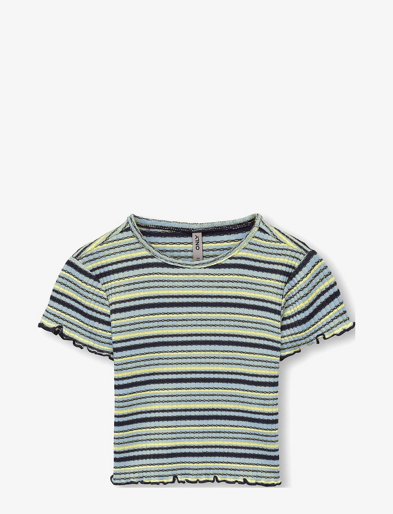 KMGBRENDA S/S TOP BOX JRS - CLEAR SKY