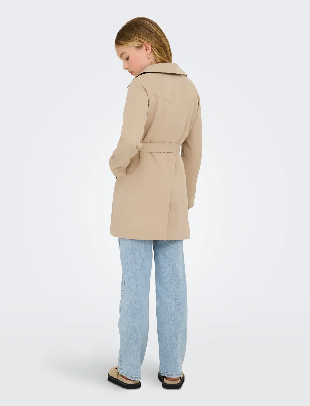Kids Only - KOGCHLOE LIFE TRENCHCOAT DB OTW NOOS - lette jakker - tannin - 3