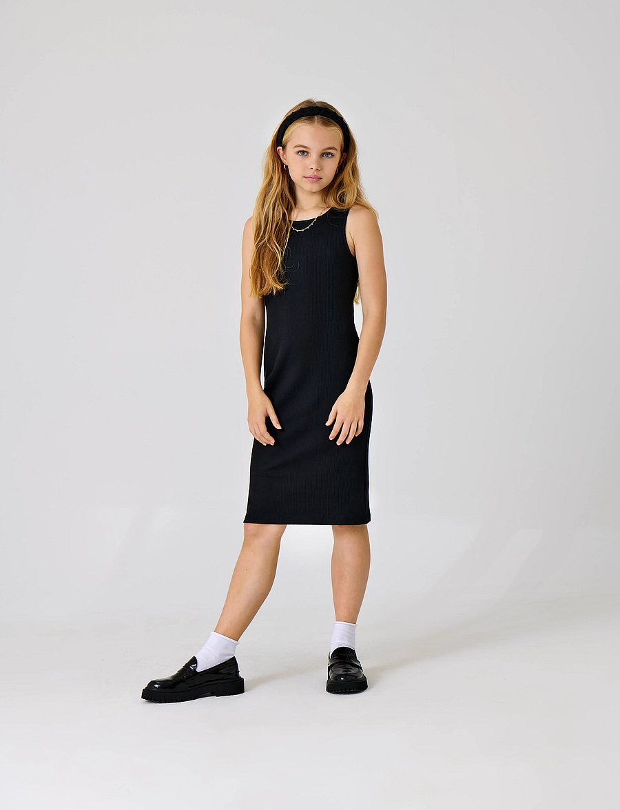 Kids Only - KOGBELFAST LIFE S/L MIDI DRESS NOOS JRS - black - 0