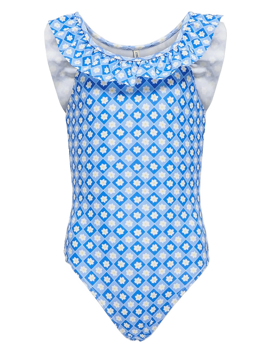 Kids Only - KMGMAJA FRILL SWIMSUIT ACC - dazzling blue - 0