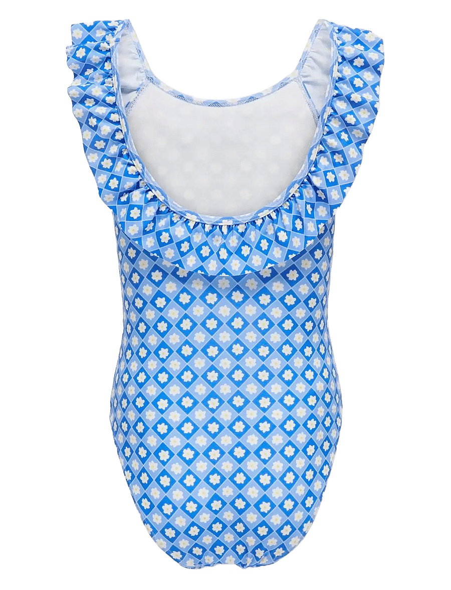 Kids Only - KMGMAJA FRILL SWIMSUIT ACC - dazzling blue - 1