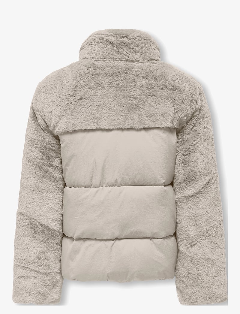 Kids Only - KOGWANJA FUR PUFFER MIX COAT OTW - winter jackets - moonbeam - 1