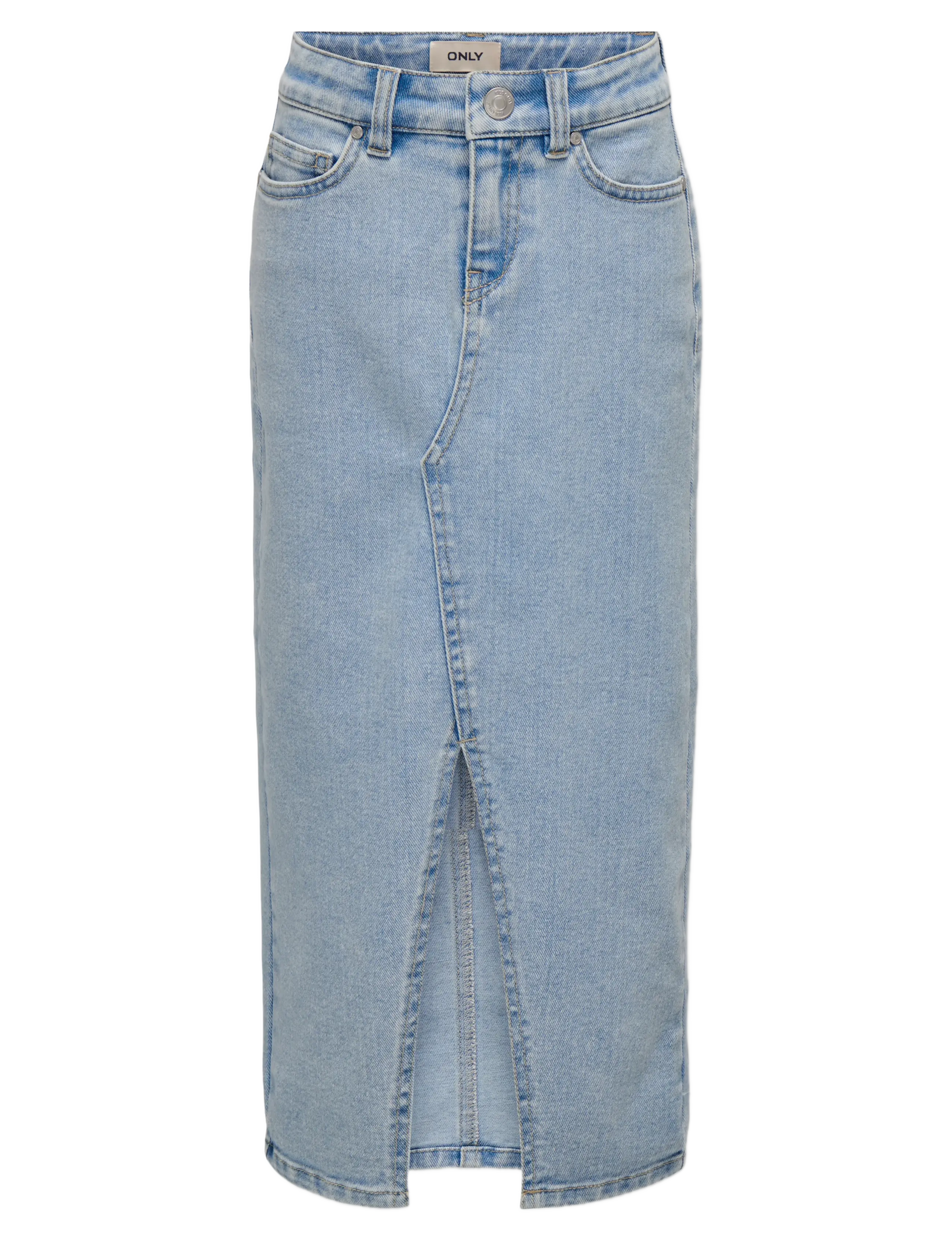 Kids Only KOGSIRI FRONT SLIT SKIRT DNM GUA NOOS - Inspiration - LIGHT BLUE DENIM / blue
