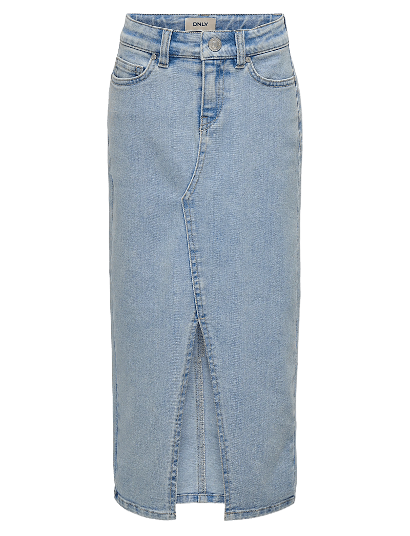 Kids Only - KOGSIRI FRONT SLIT SKIRT DNM GUA NOOS - jeansröcke - light blue denim - 1