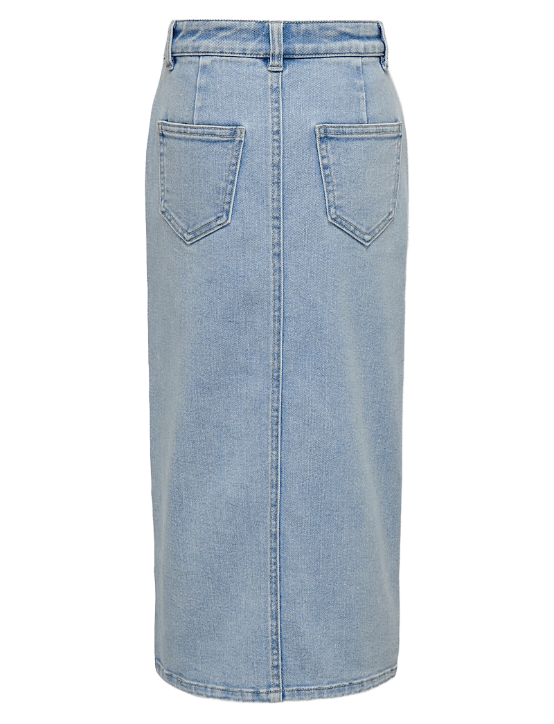 Kids Only - KOGSIRI FRONT SLIT SKIRT DNM GUA NOOS - jeansröcke - light blue denim - 2