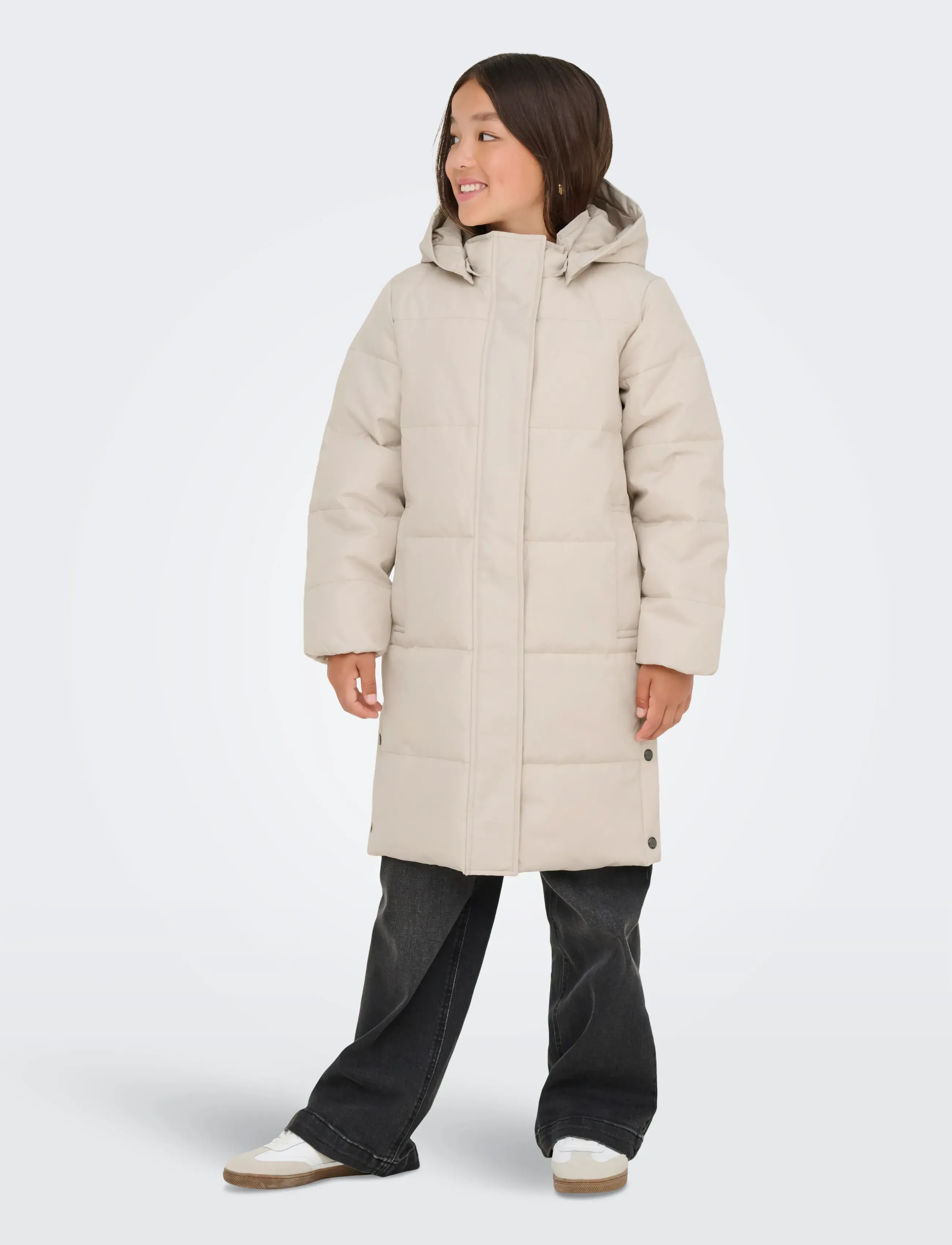 Kids Only Kogirene Life Puffer Coat Otw Noos, 158, Jackets & Coats, Creme - Padded, Kinder