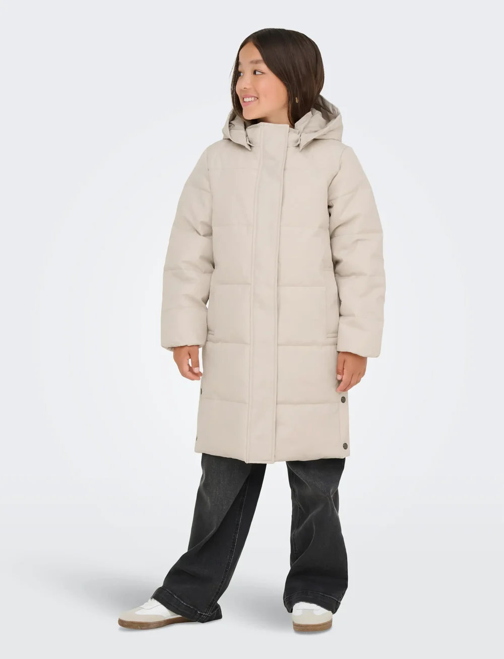 Kids Only - KOGIRENE LIFE PUFFER COAT OTW NOOS - vinterjakker - pumice stone - 0
