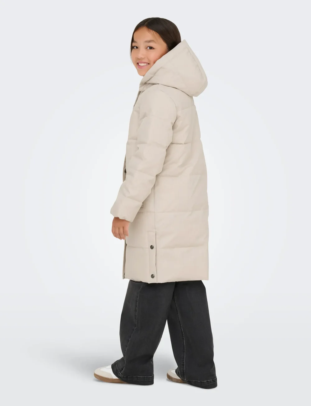 Kids Only - KOGIRENE LIFE PUFFER COAT OTW NOOS - vinterjakker - pumice stone - 3