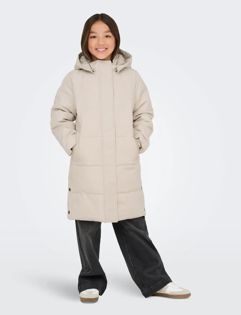 Kids Only - KOGIRENE LIFE PUFFER COAT OTW NOOS - vinterjakker - pumice stone - 4