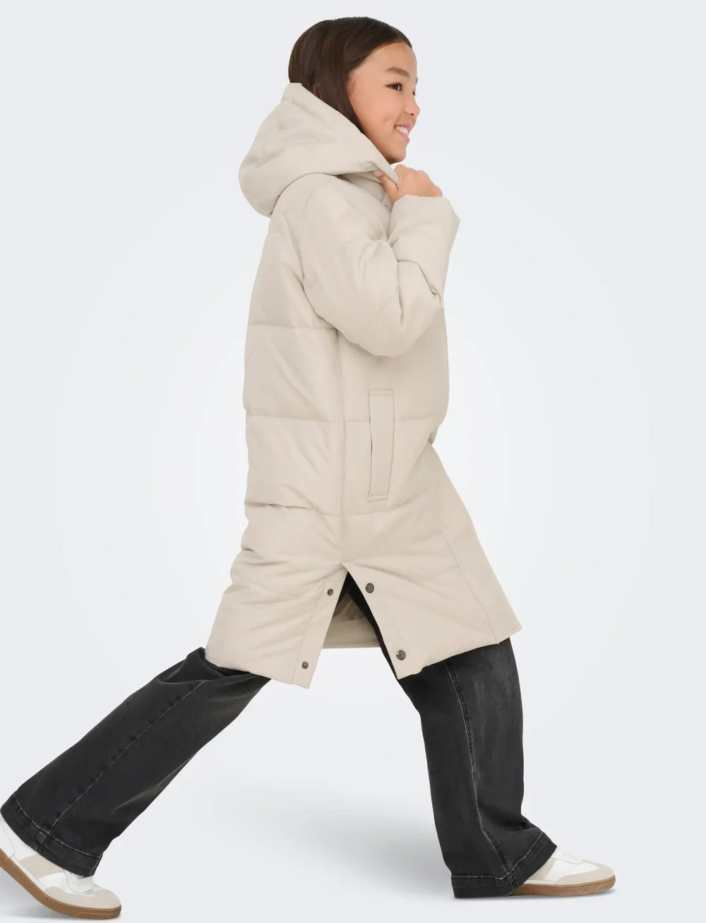 Kids Only - KOGIRENE LIFE PUFFER COAT OTW NOOS - vinterjakker - pumice stone - 5