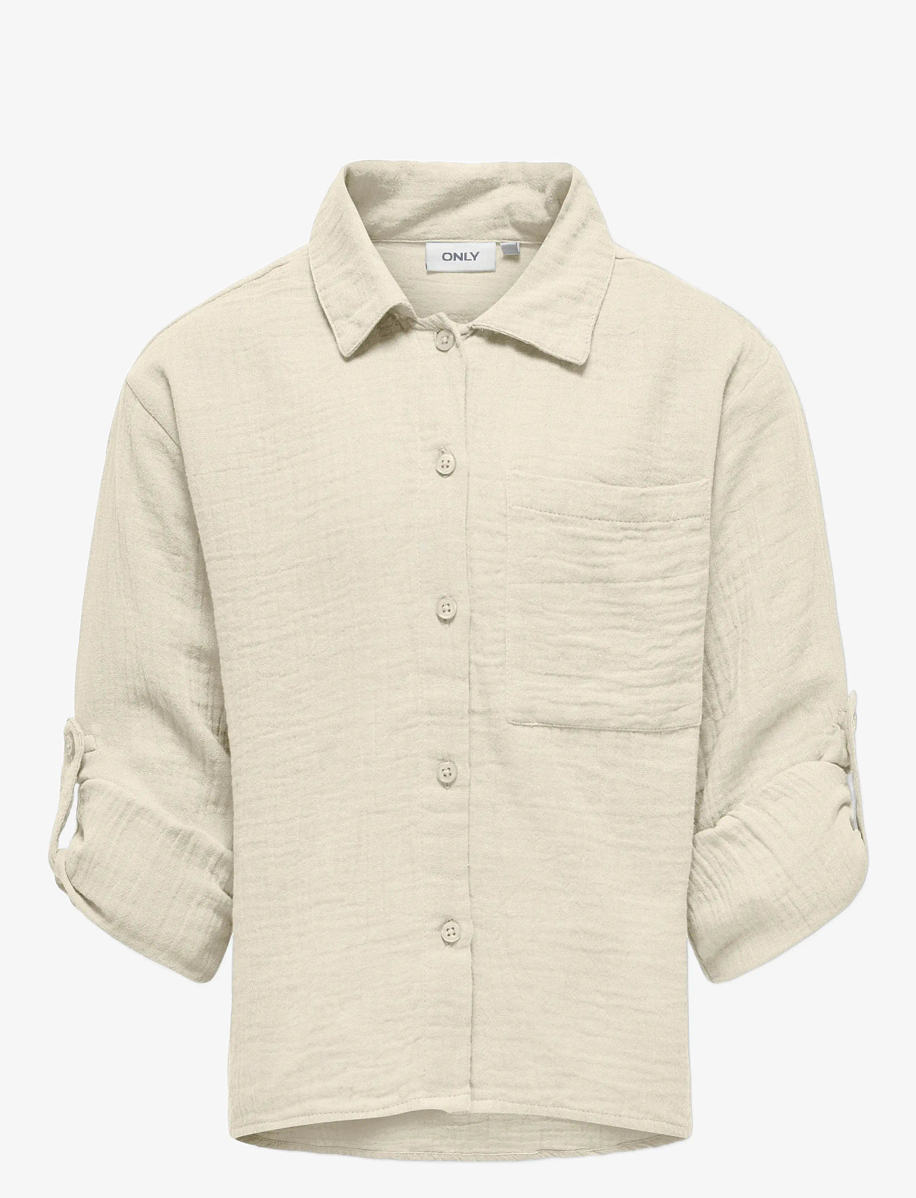 Kids Only - KOGTHYRA LIFE L/S SHIRT WVN - långärmade skjortor - birch - 1