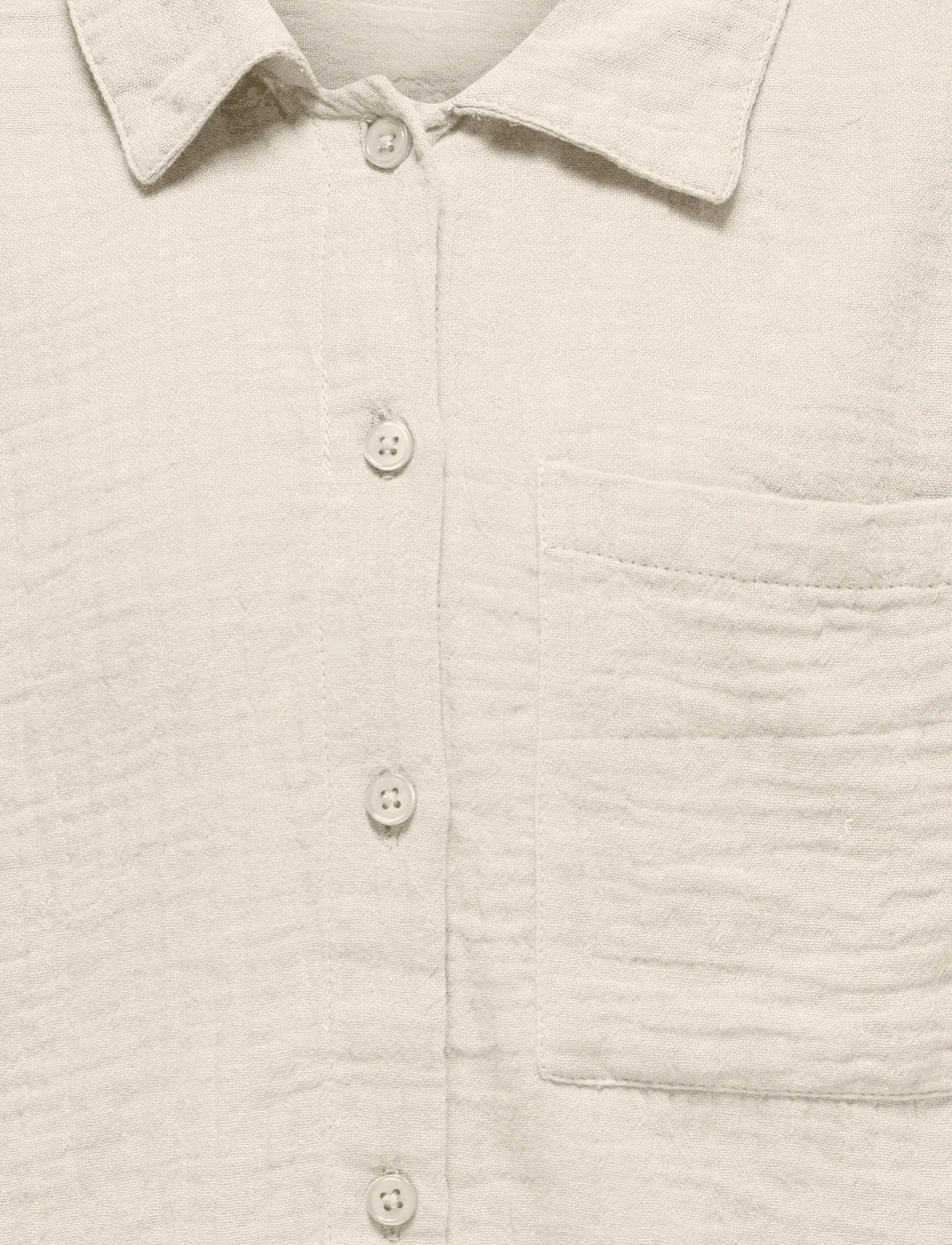Kids Only - KOGTHYRA LIFE L/S SHIRT WVN - langärmlige hemden - birch - 4